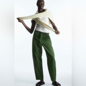 COS Barrel-Leg Drawstring Trousers